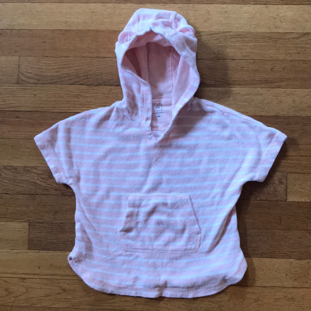 Baby girls hooded terry cover-up